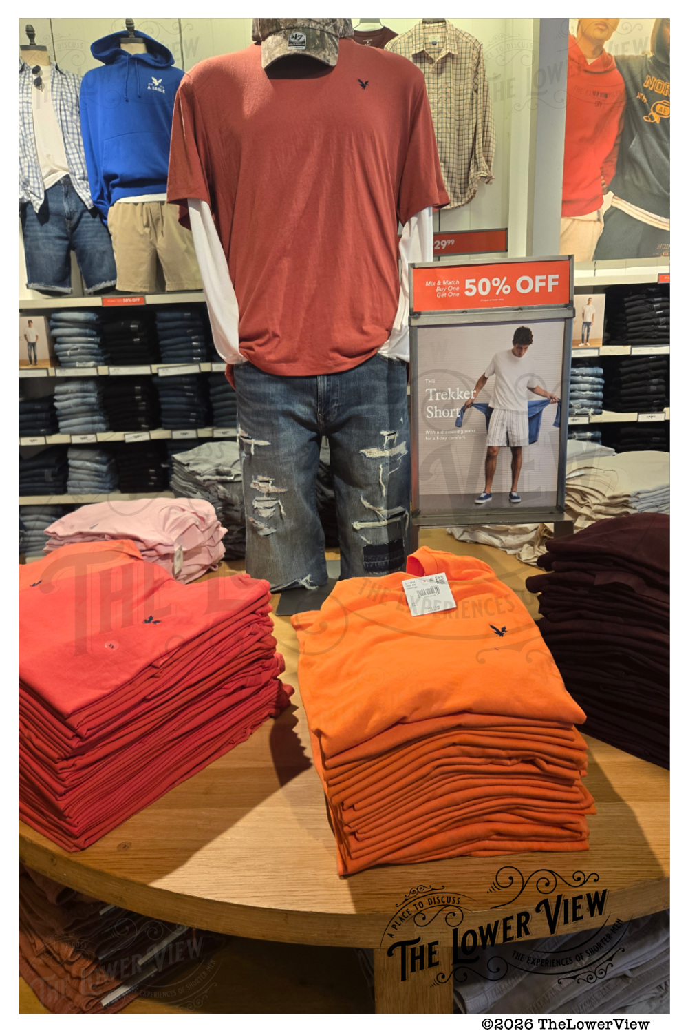 American Eagle Outfitters Polo Shirts In Summer Clearance Sale In Downtown Brooklyn